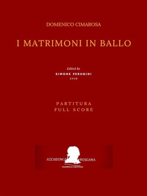 cover image of I matrimoni in ballo (Partitura--Full Score)